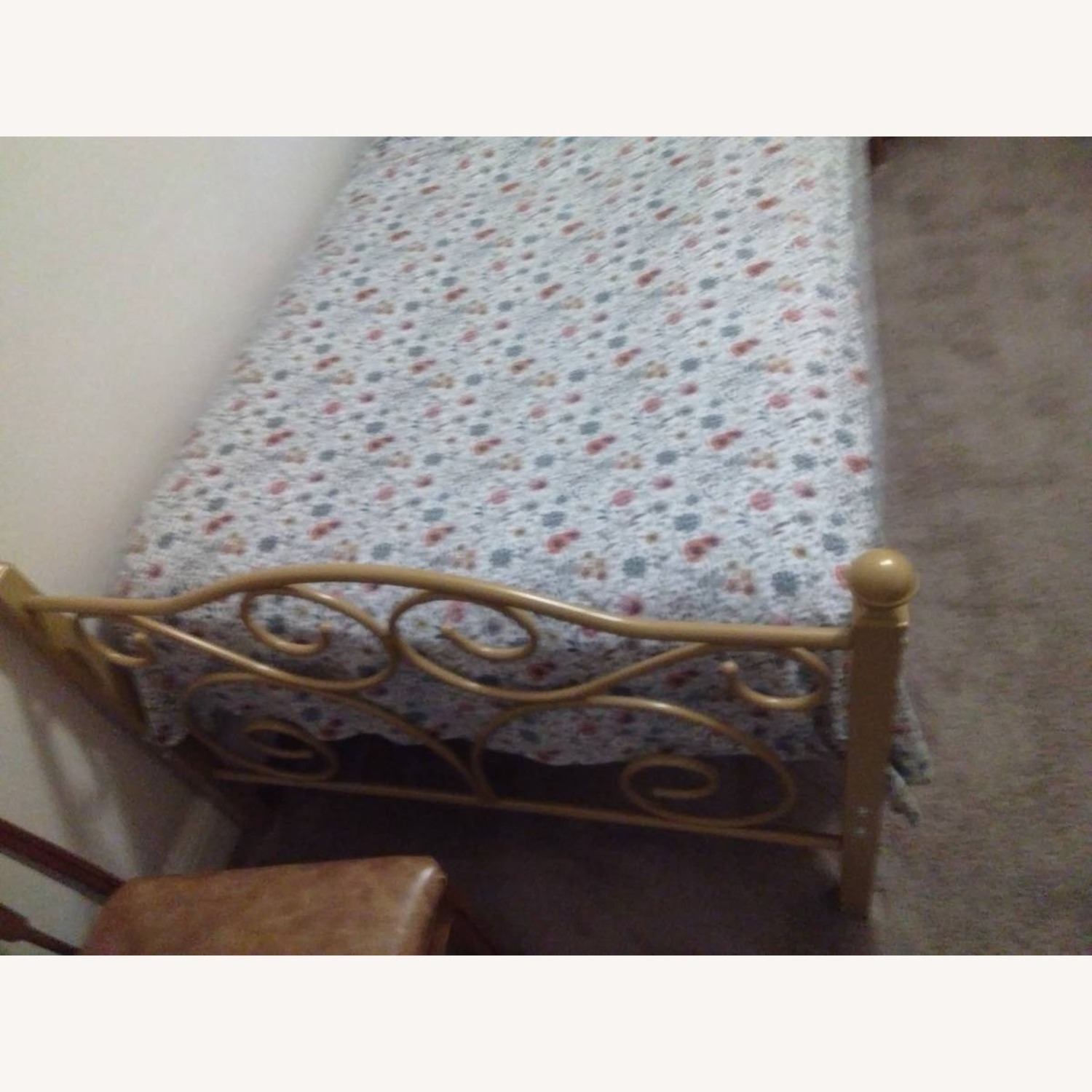 White Twin Bed - image-1