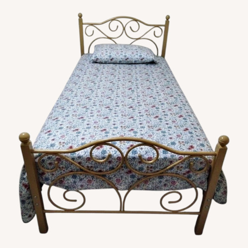 Used White Twin Bed for sale on AptDeco