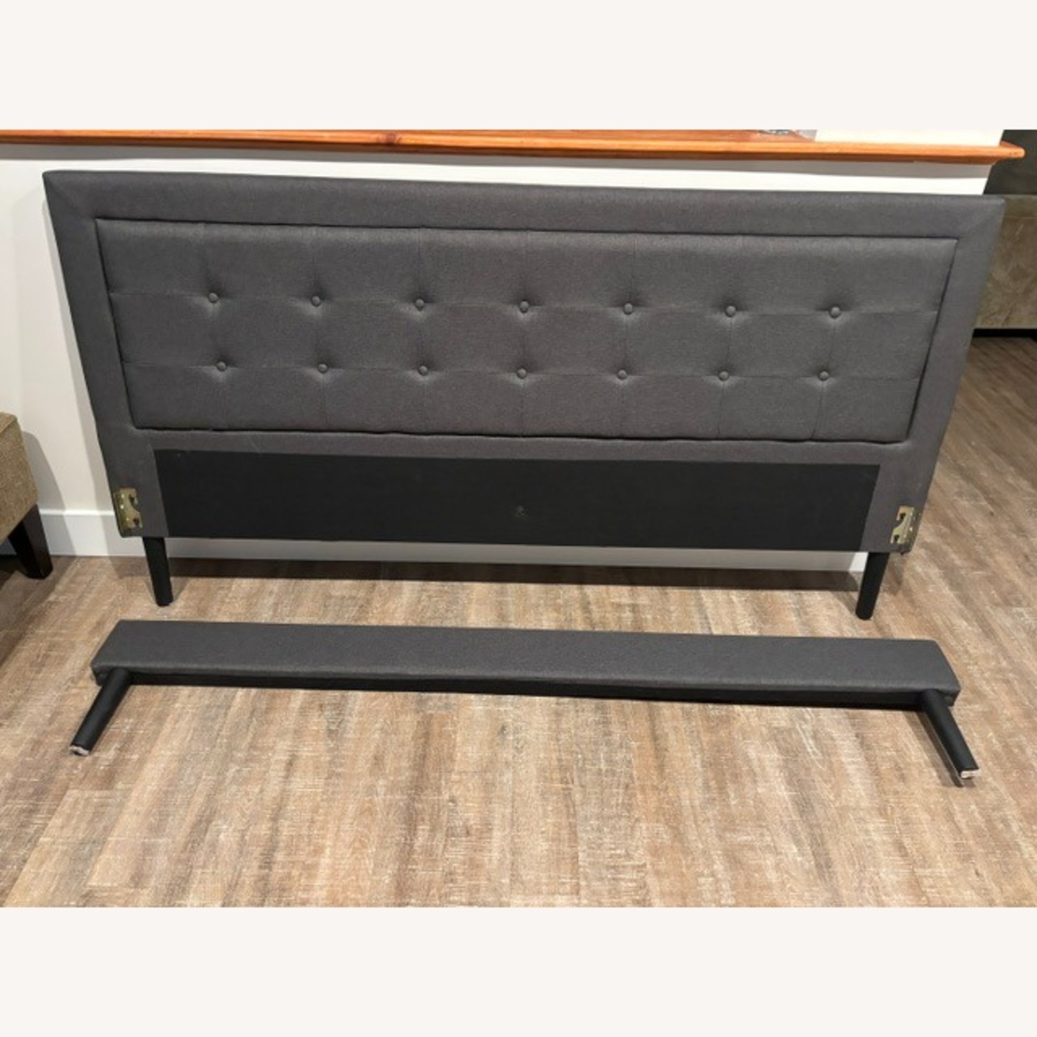 Classic Brands Dark Gray Fabric King Bed - image-4