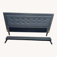 Classic Brands Dark Gray Fabric King Bed