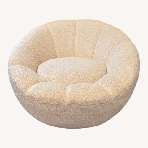 Used Mercers Furniture Natural Fabric Accent Chair for sale on AptDeco