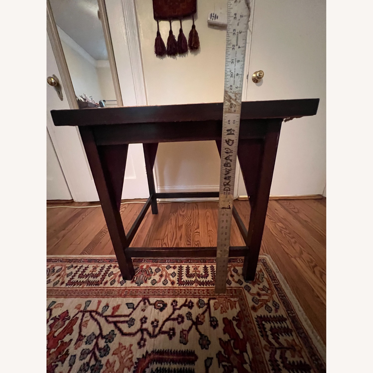 Vintage Set: SA Natural Wood/ Jute Table, 4 Chairs - image-10