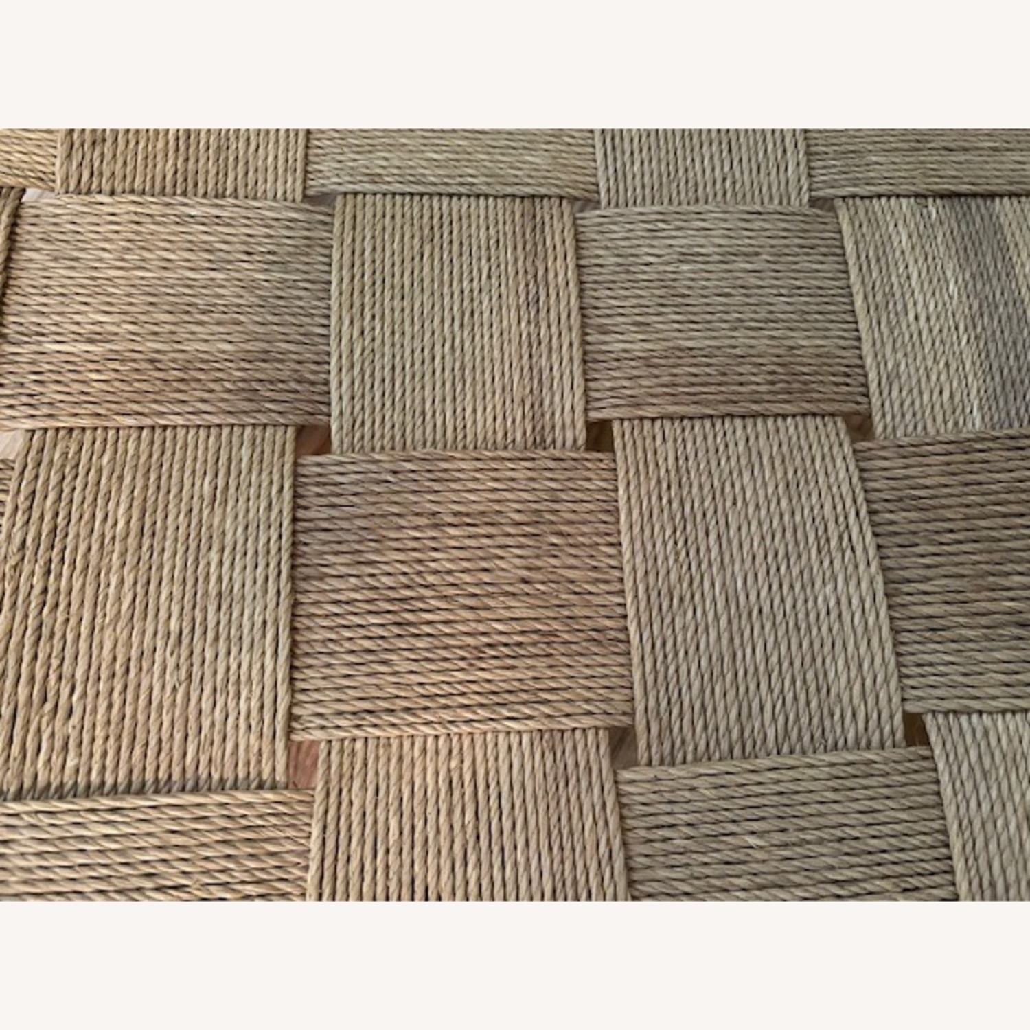 Vintage Set: SA Natural Wood/ Jute Table, 4 Chairs - image-3