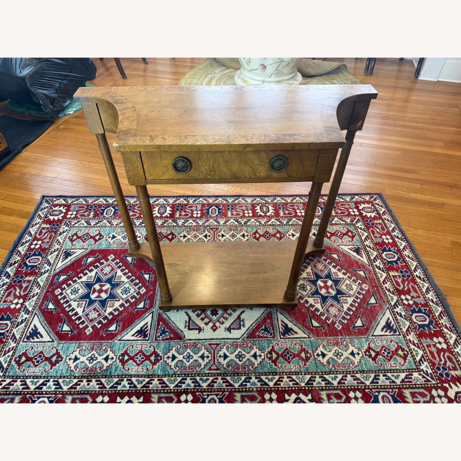 Baker Furniture Vintage Natural Wood Side Table - image-1