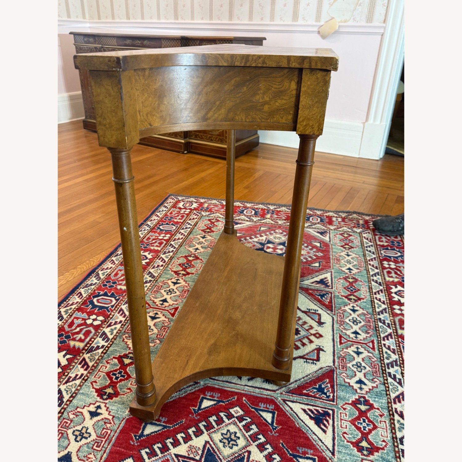 Baker Furniture Vintage Natural Wood Side Table - image-4