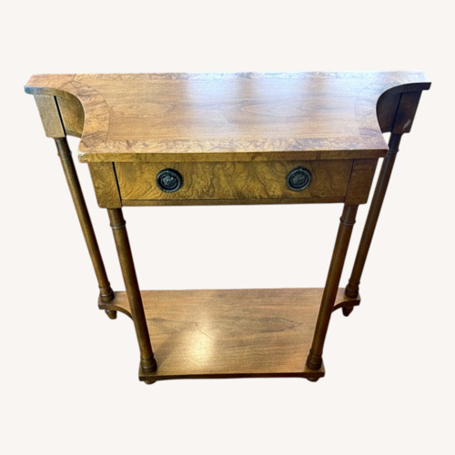 Used Baker Furniture Vintage Natural Wood Side Table for sale on AptDeco
