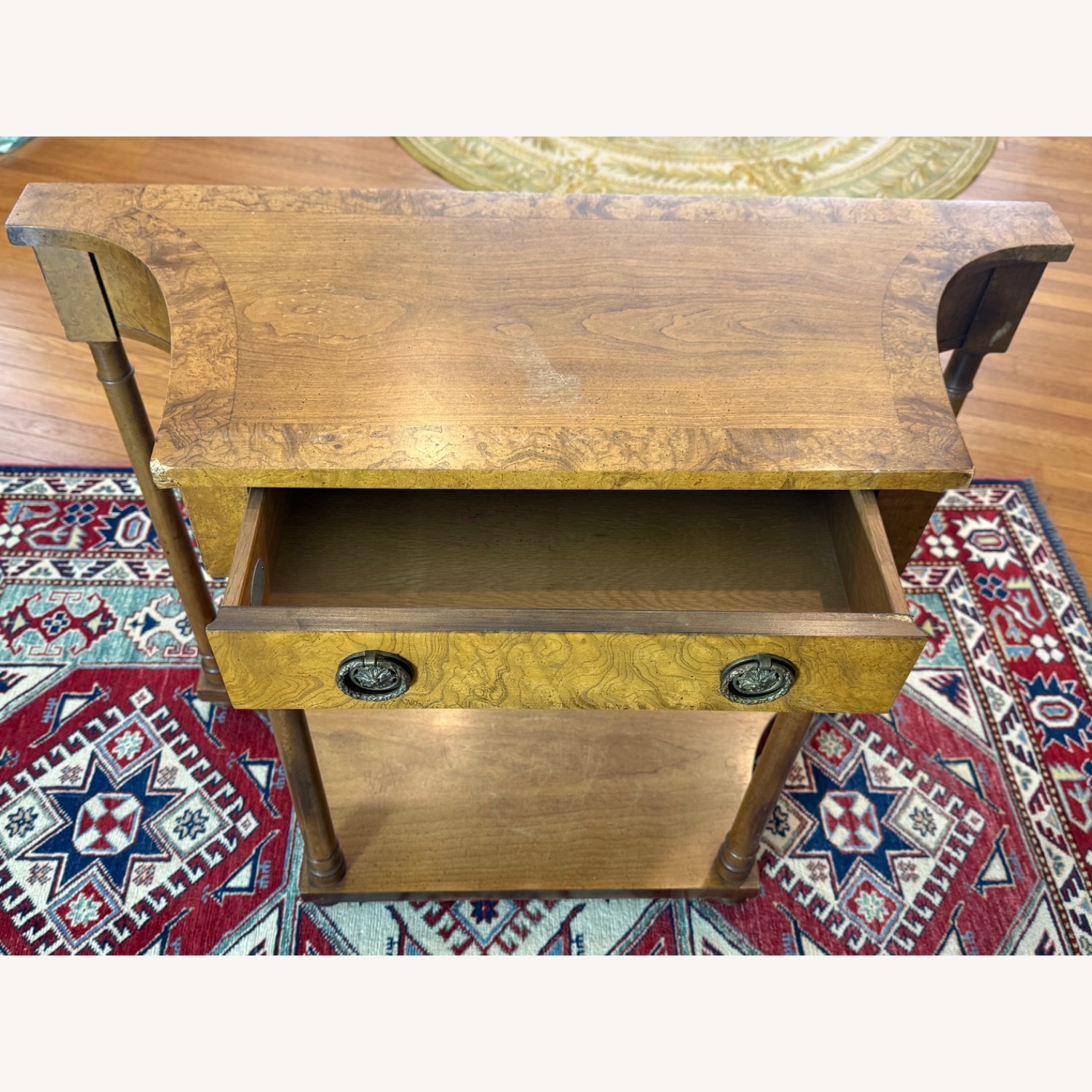 Baker Furniture Vintage Natural Wood Side Table - image-3