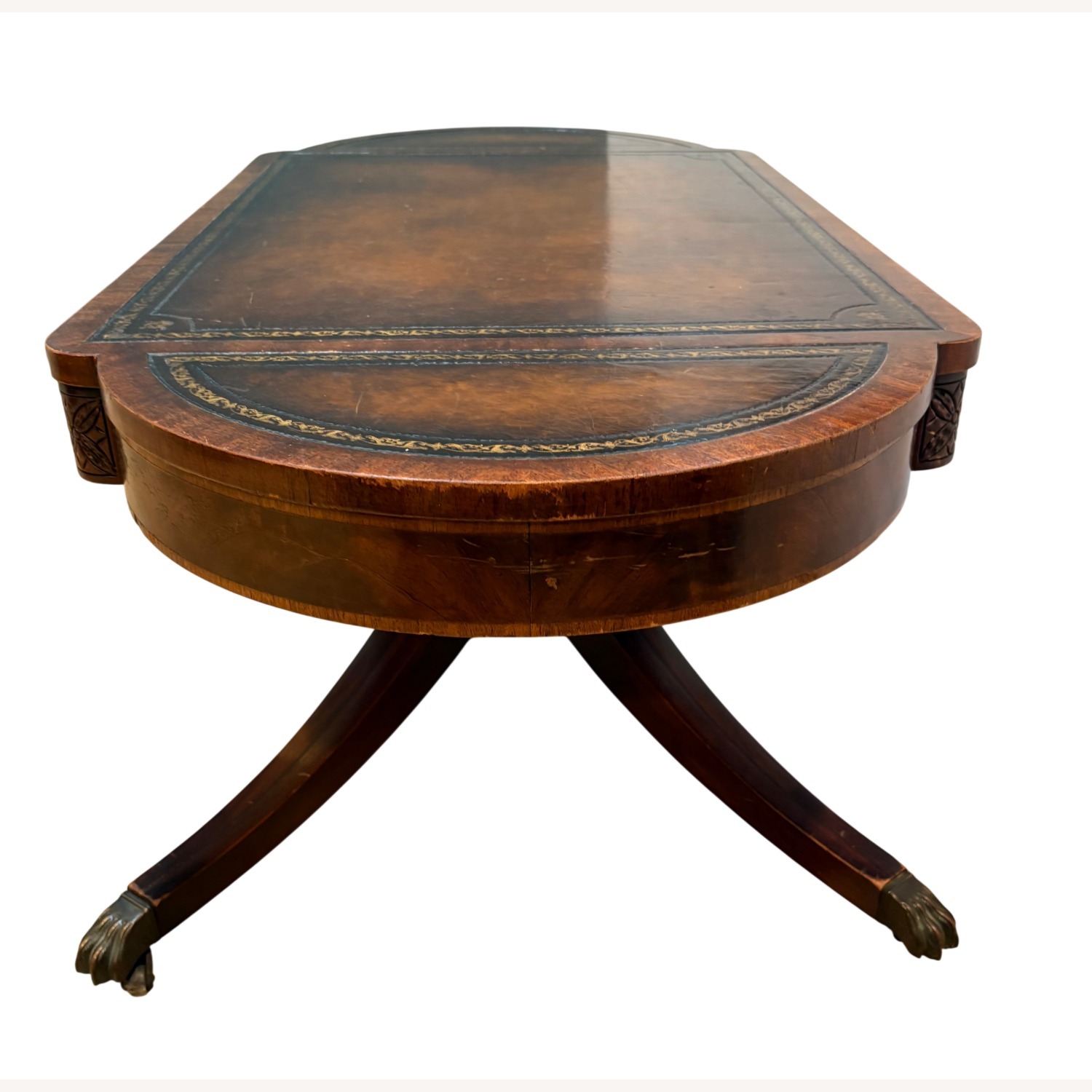 Vintage Dark Brown Coffee Table Wieman Heirloom - image-3