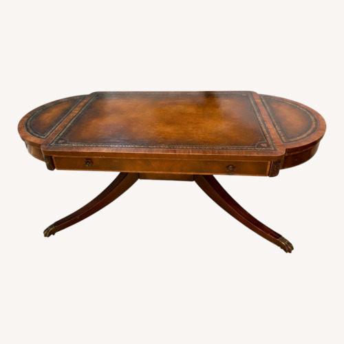 Used Vintage Dark Brown Coffee Table Wieman Heirloom for sale on AptDeco
