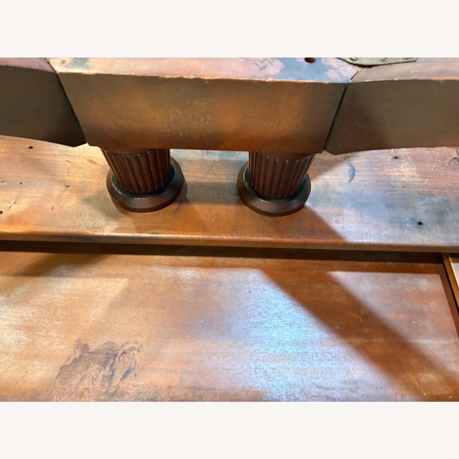 Vintage Dark Brown Coffee Table Wieman Heirloom - image-17