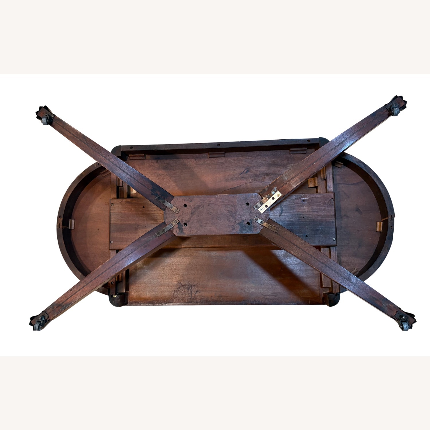 Vintage Dark Brown Coffee Table Wieman Heirloom - image-15