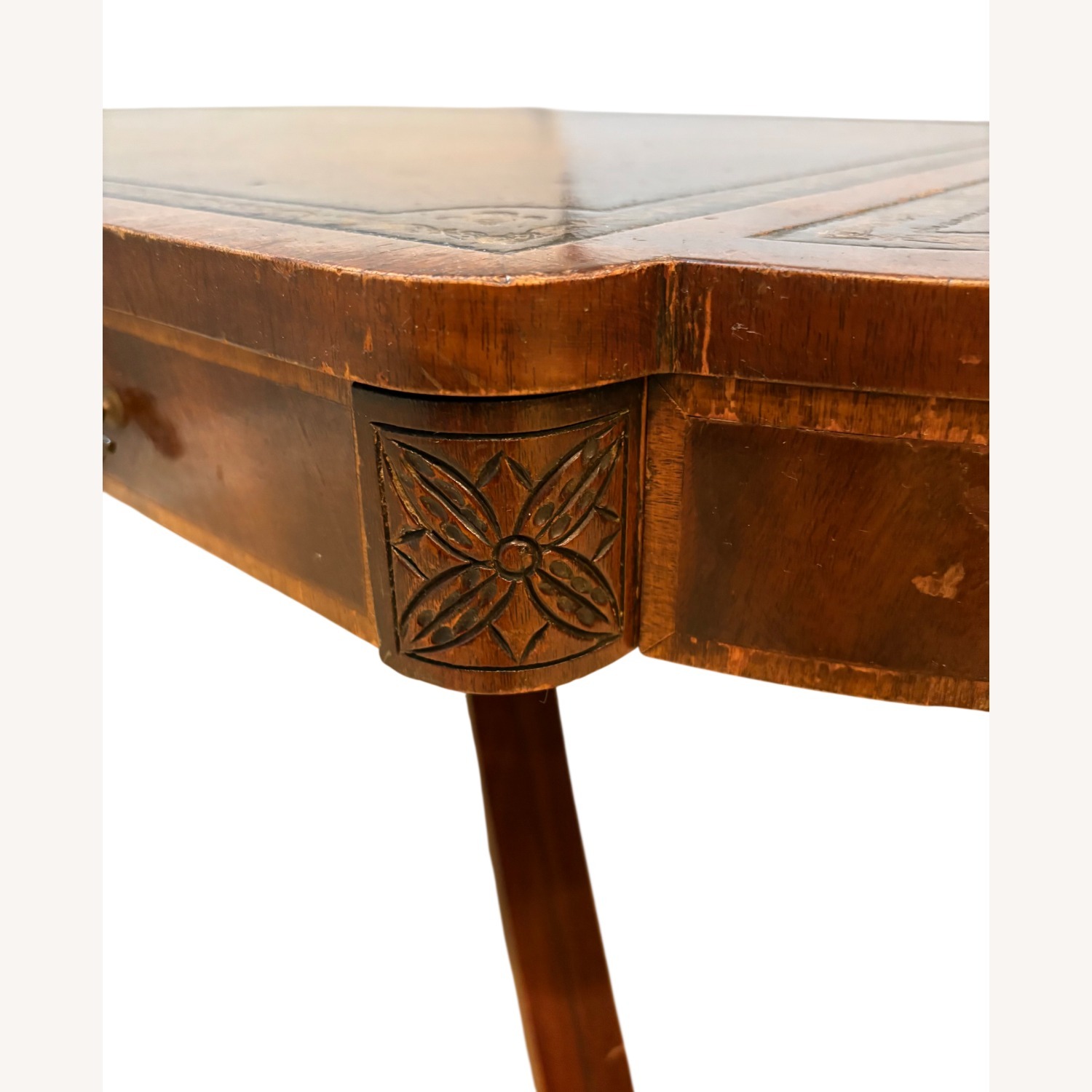 Vintage Dark Brown Coffee Table Wieman Heirloom - image-7