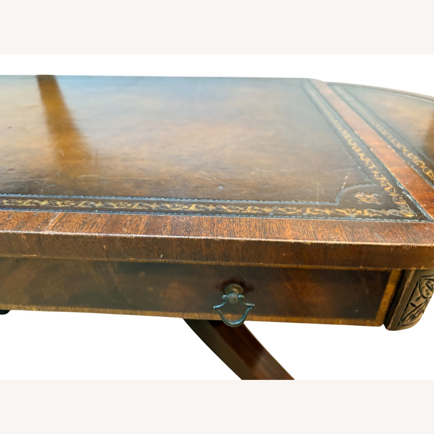 Vintage Dark Brown Coffee Table Wieman Heirloom - image-8