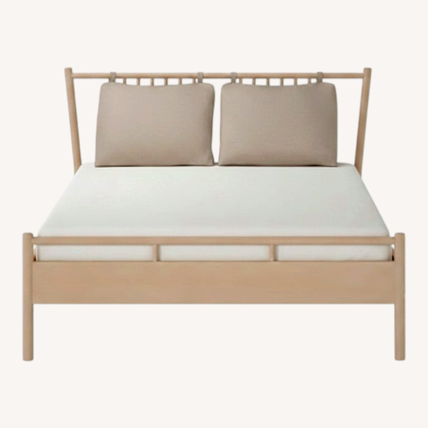 IKEA Björksnäs Light Brown Wood Queen Bed Frame - image-0