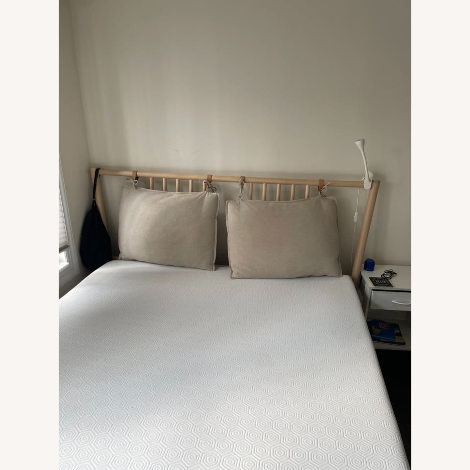 IKEA Björksnäs Light Brown Wood Queen Bed Frame - image-3