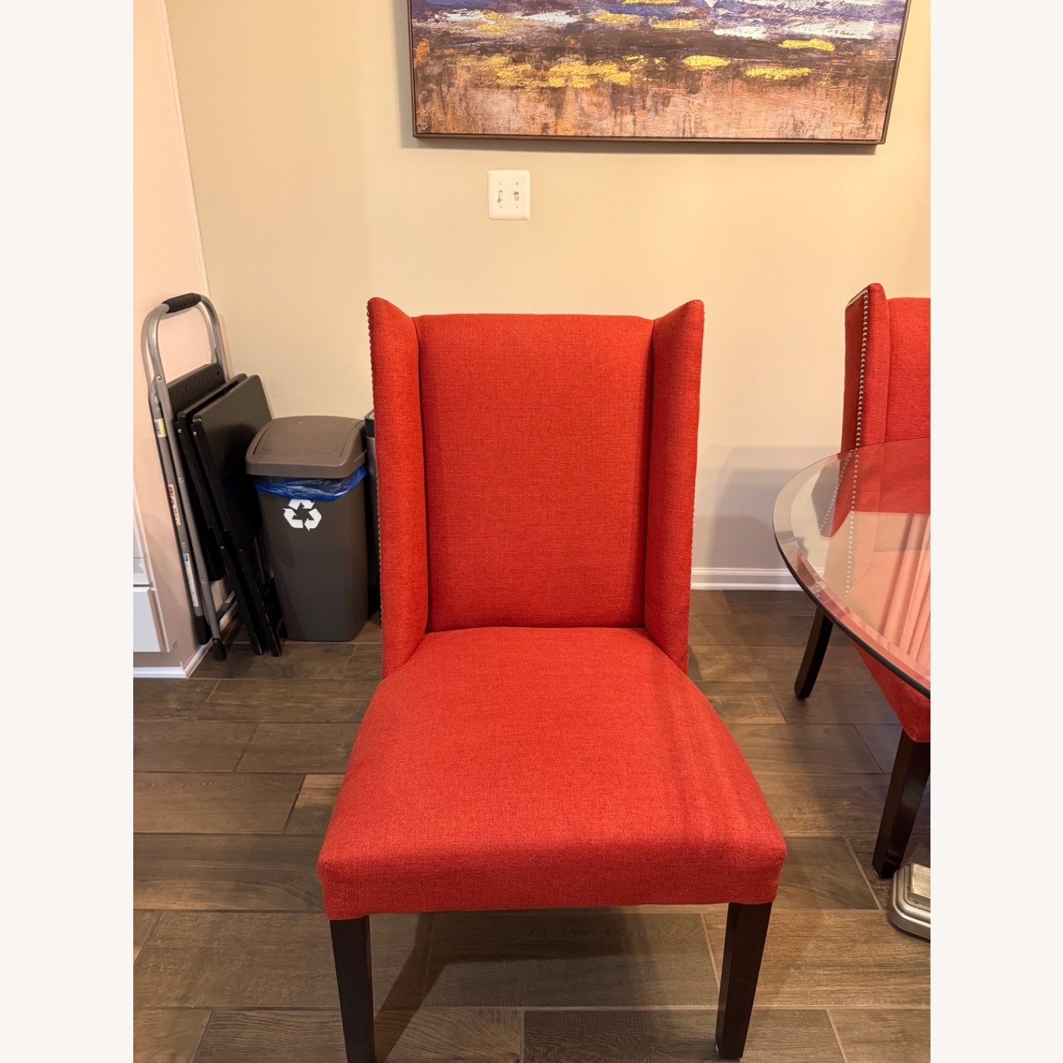 Havertys Tristan Parson Linen Dining Chairs - image-4