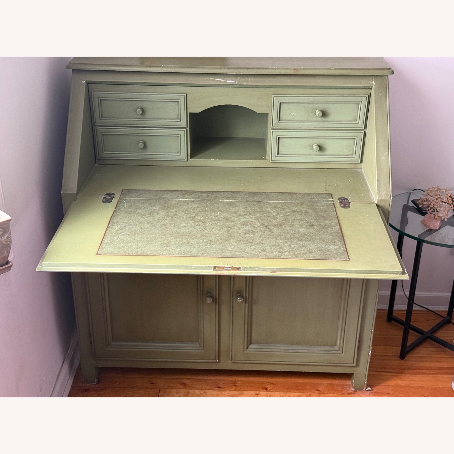 Crate & Barrel Fold Down Secretary Desk  - image-2