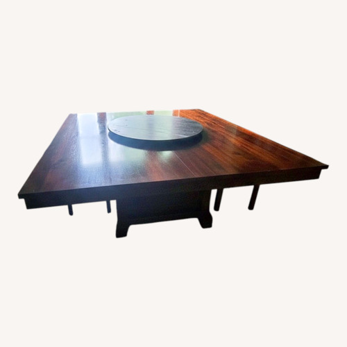 Used Sierra Living Concepts Dark Brown Dining Table for sale on AptDeco