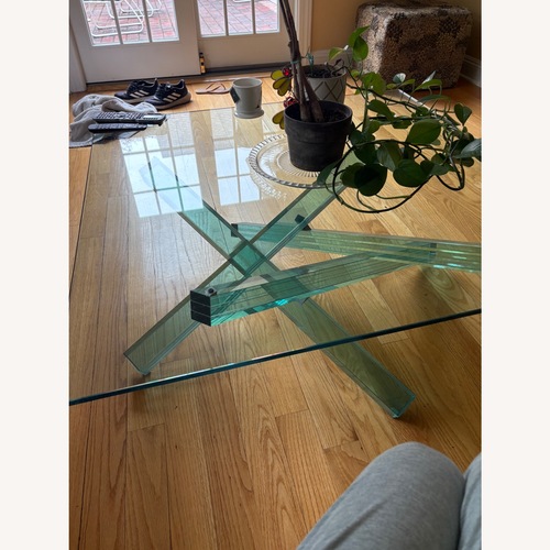 Used Roche Bobois Glass Coffee Table for sale on AptDeco