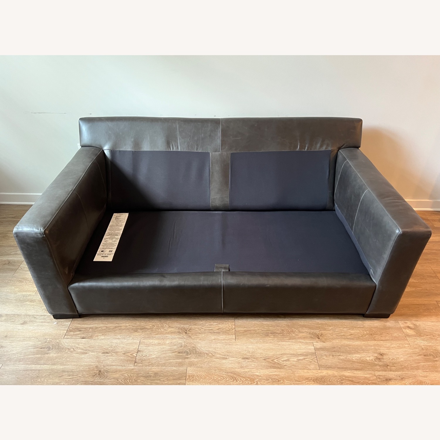 Crate & Barrel Axis Leather Sofa - image-8