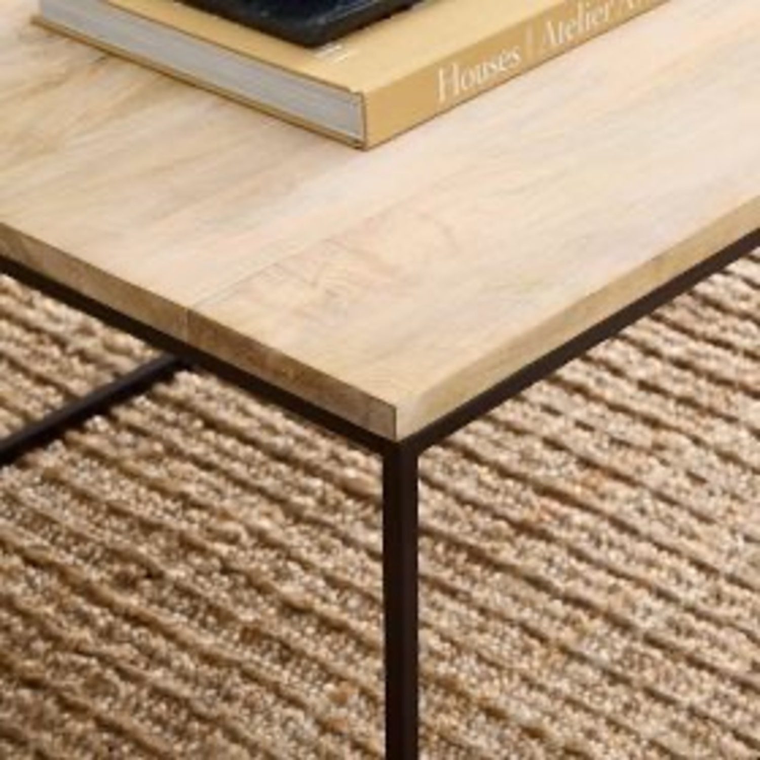 West Elm Streamline Coffee Table- Cerused White - image-5