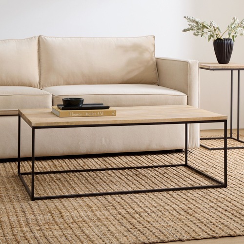 Used West Elm Streamline Coffee Table- Cerused White for sale on AptDeco