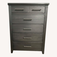 Macy's Burbank Dark Gray Wood Dresser