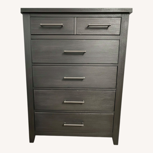 Used Macy's Burbank Dark Gray Wood Dresser for sale on AptDeco