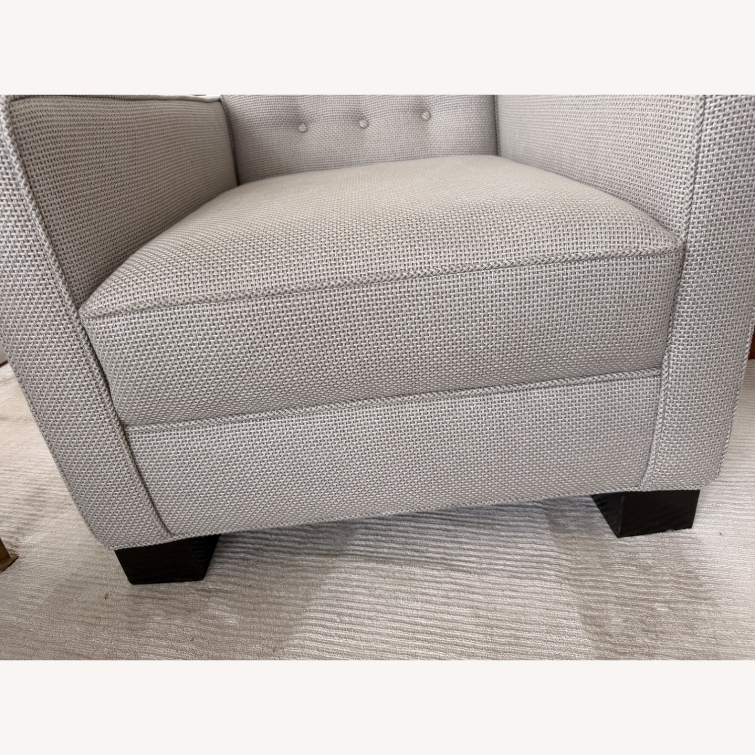 Mitchell Gold + Bob Williams Light Gray Fabric Armchair - image-3