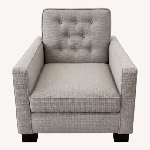 Used Mitchell Gold + Bob Williams Light Gray Fabric Armchair for sale on AptDeco