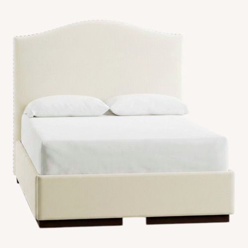 Used Pottery Barn Raleigh Natural California King Bed for sale on AptDeco