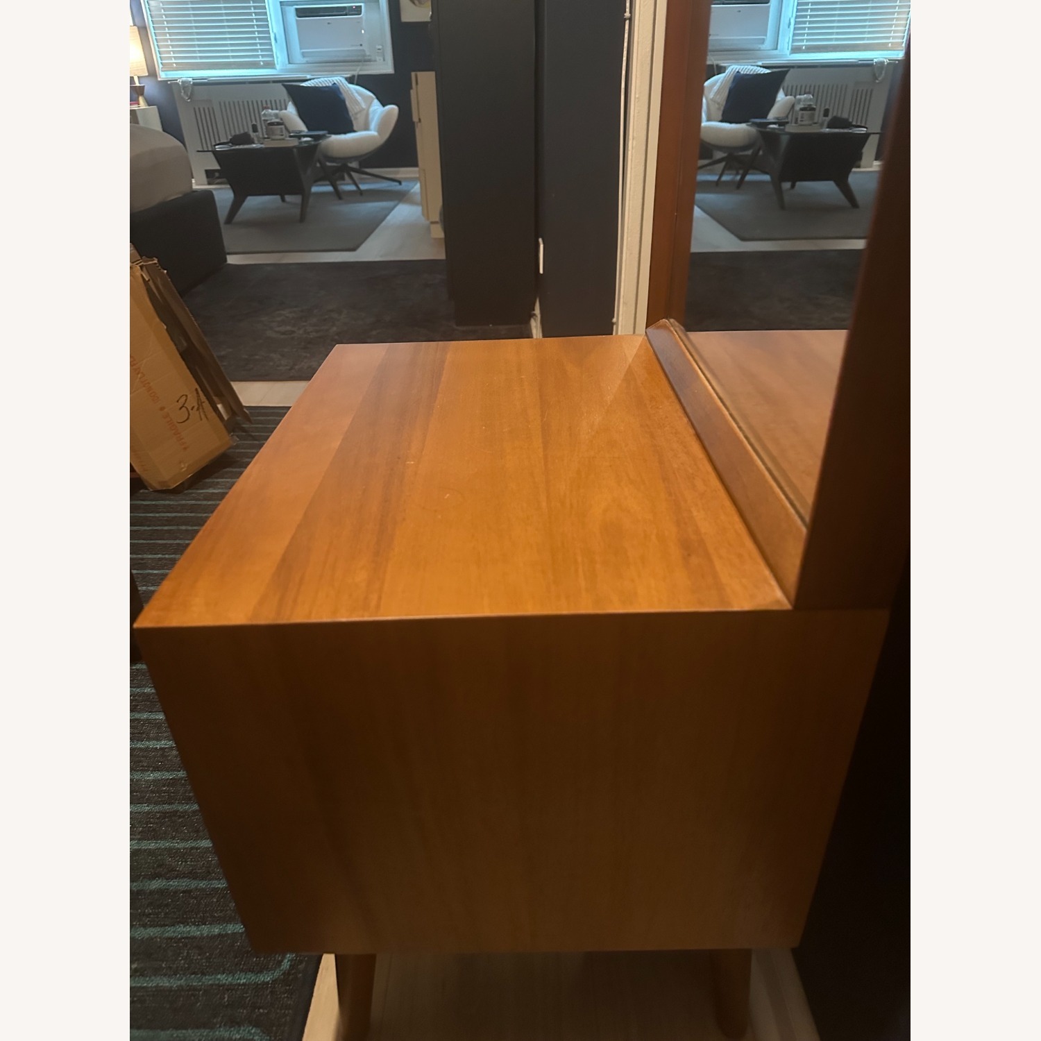 West Elm Mid Century Console with Mirror - image-3