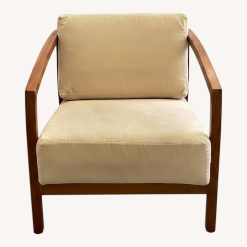 Used Design Within Reach Dark Brown Wood Armchair for sale on AptDeco