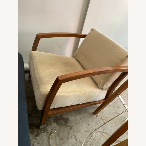 Used Design Within Reach Dark Brown Wood Armchair for sale on AptDeco