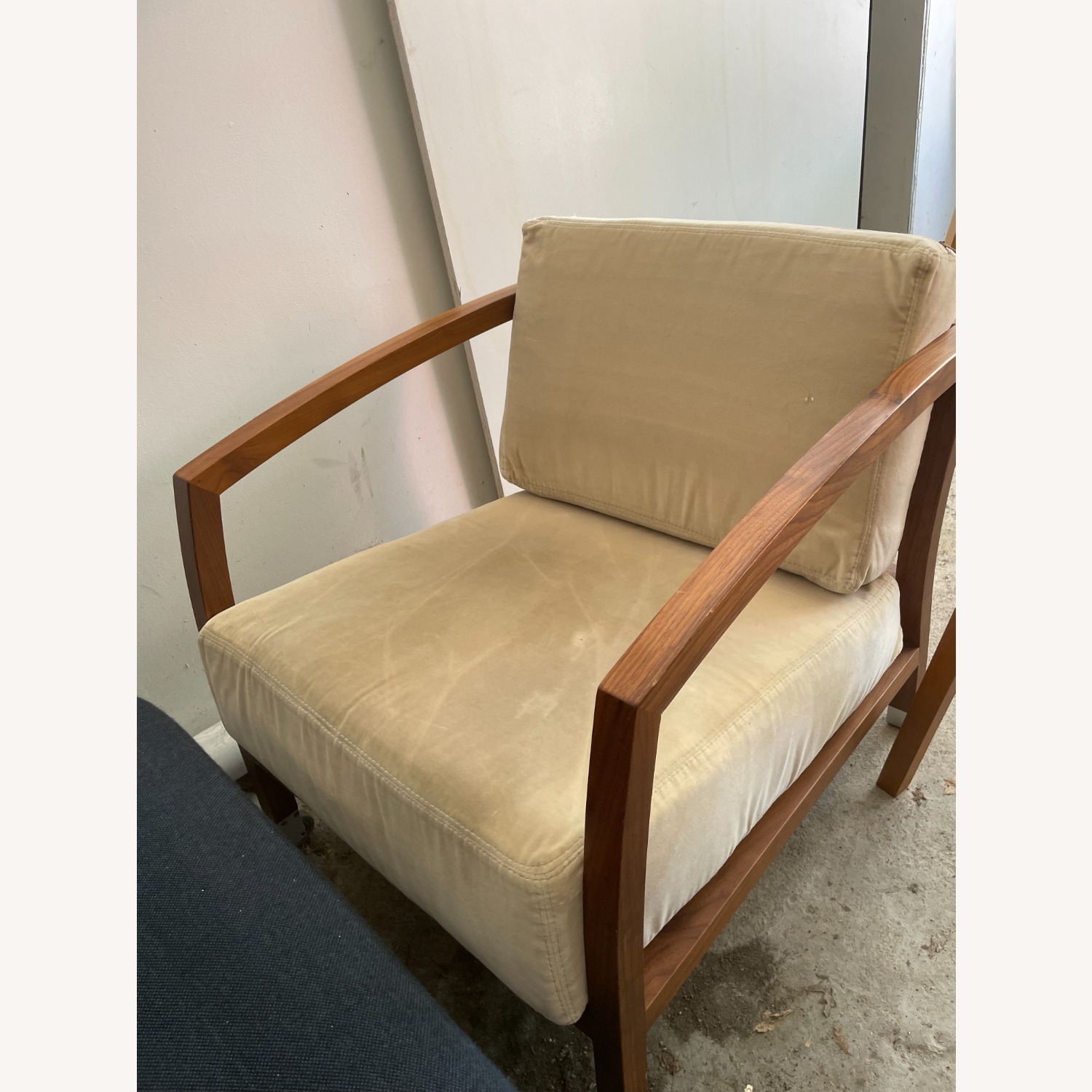 Design Within Reach Dark Brown Wood Armchair - image-2
