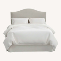 ABC Carpet and Home Light Gray Velvet Headboard