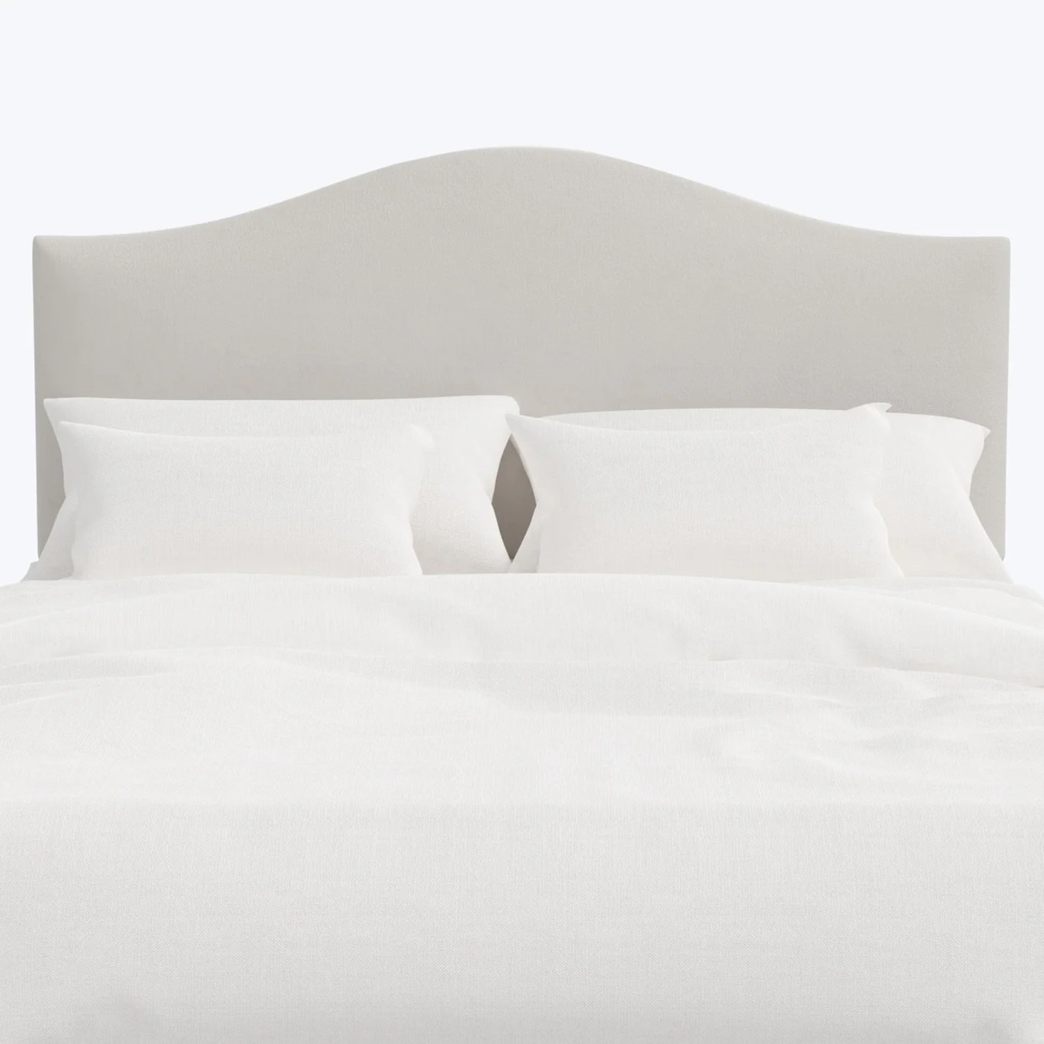 ABC Carpet and Home Light Gray Velvet Headboard - image-2