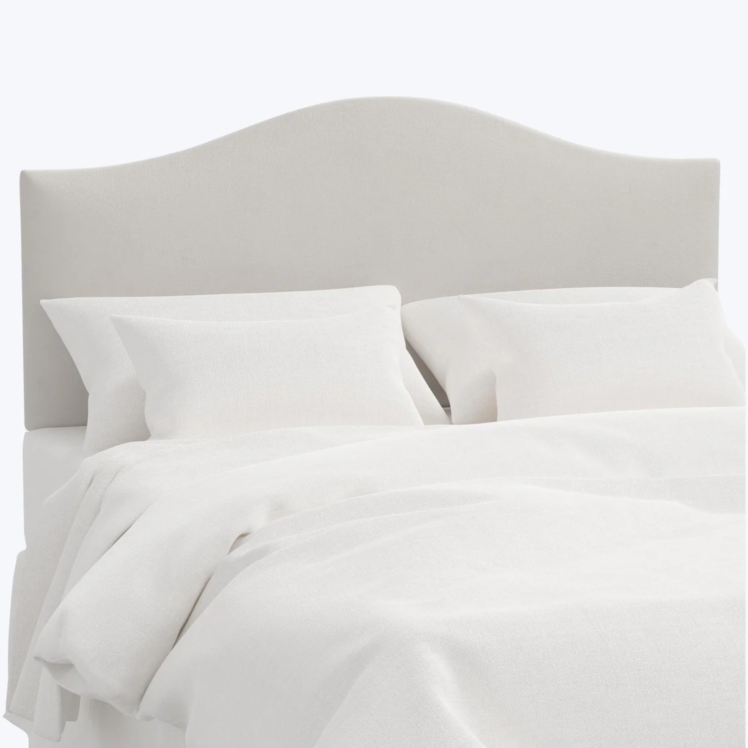 ABC Carpet and Home Light Gray Velvet Headboard - image-1