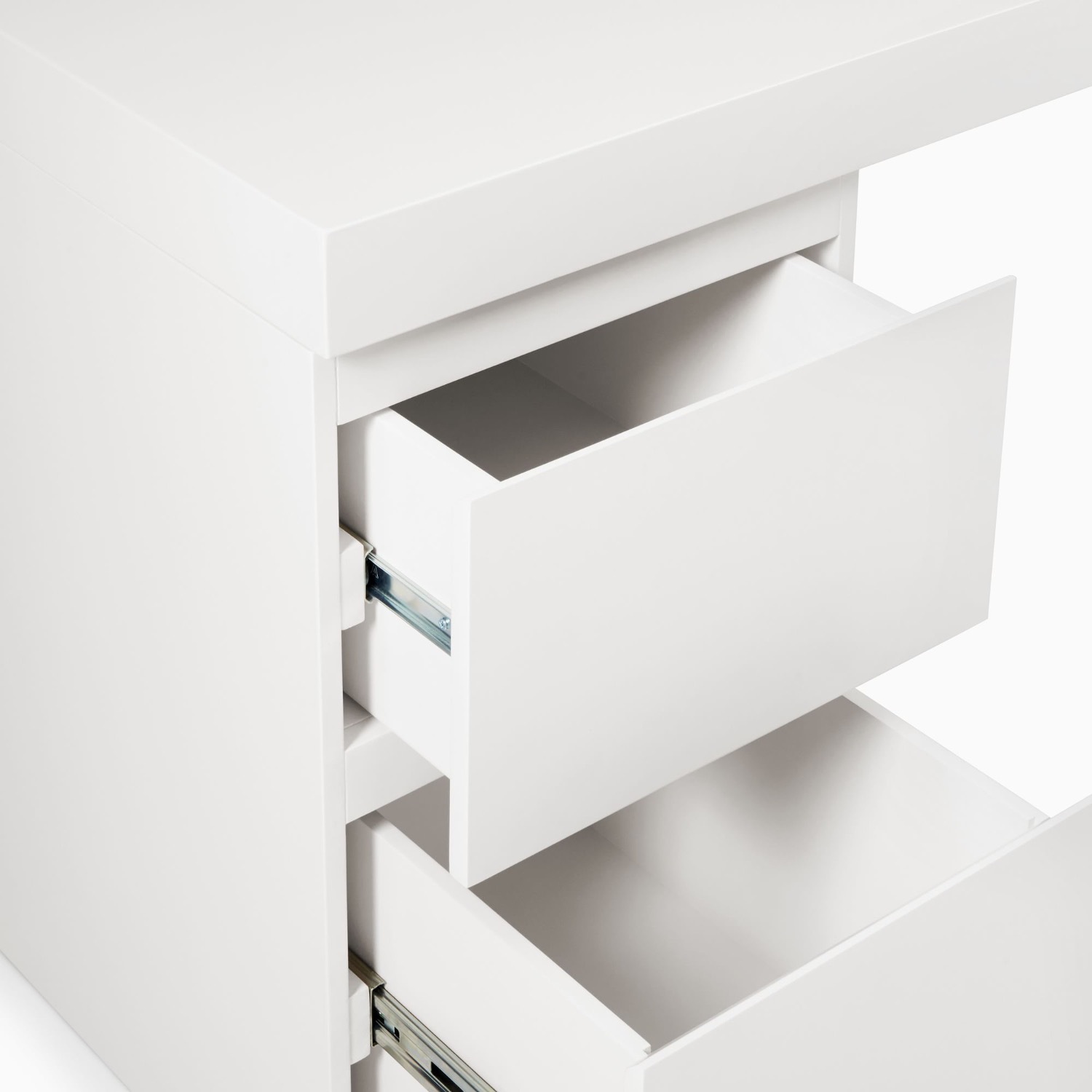 West Elm Parsons File Cabinet Desk Set (62") - image-4