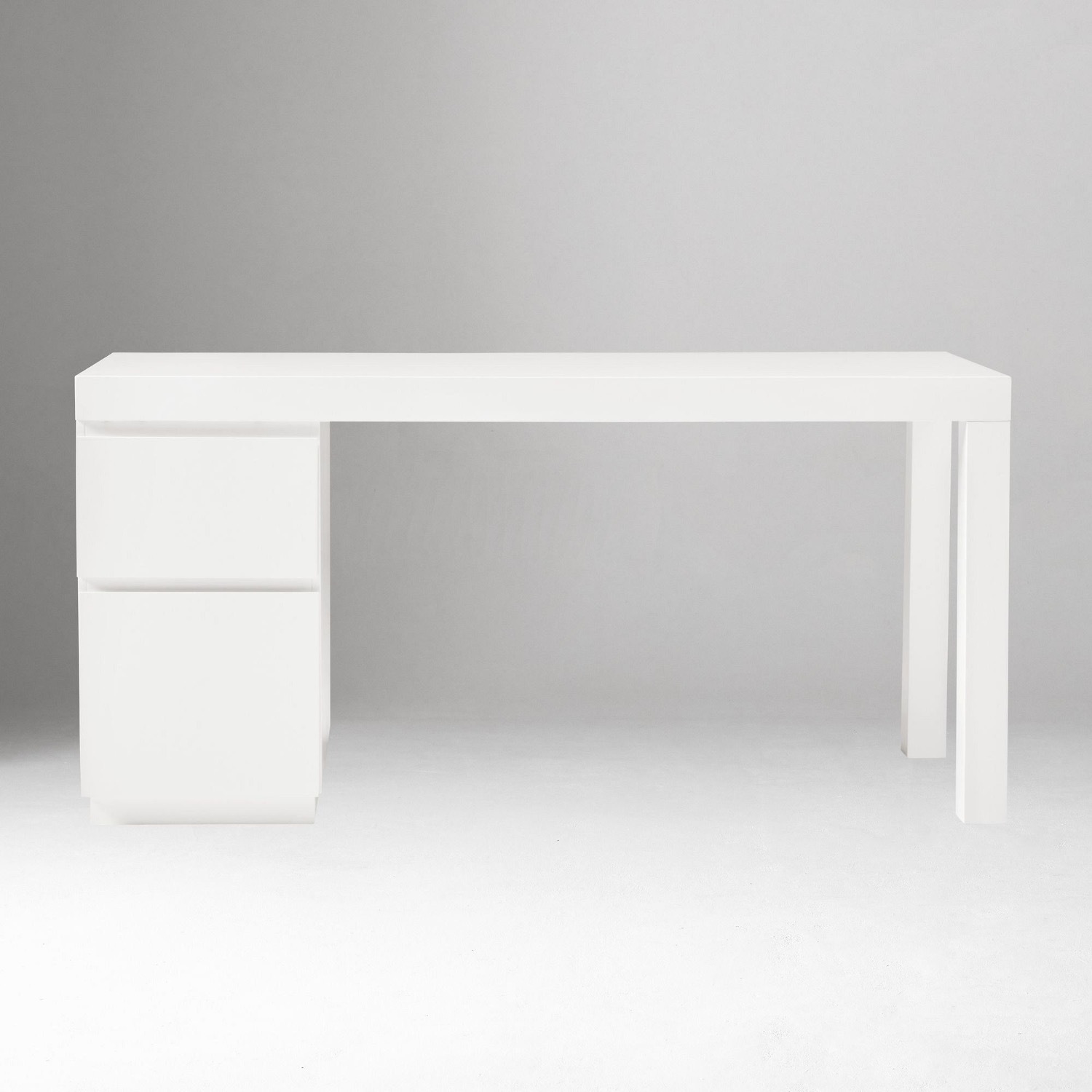 West Elm Parsons File Cabinet Desk Set (62") - image-2