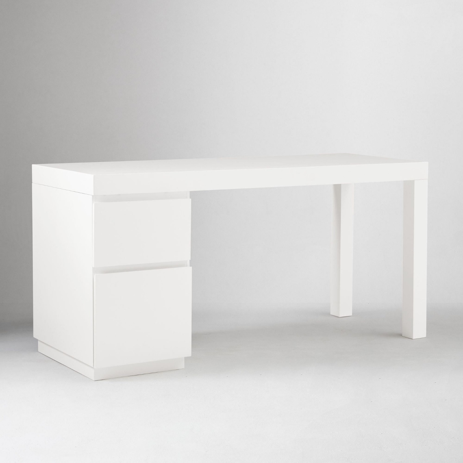West Elm Parsons File Cabinet Desk Set (62") - image-3