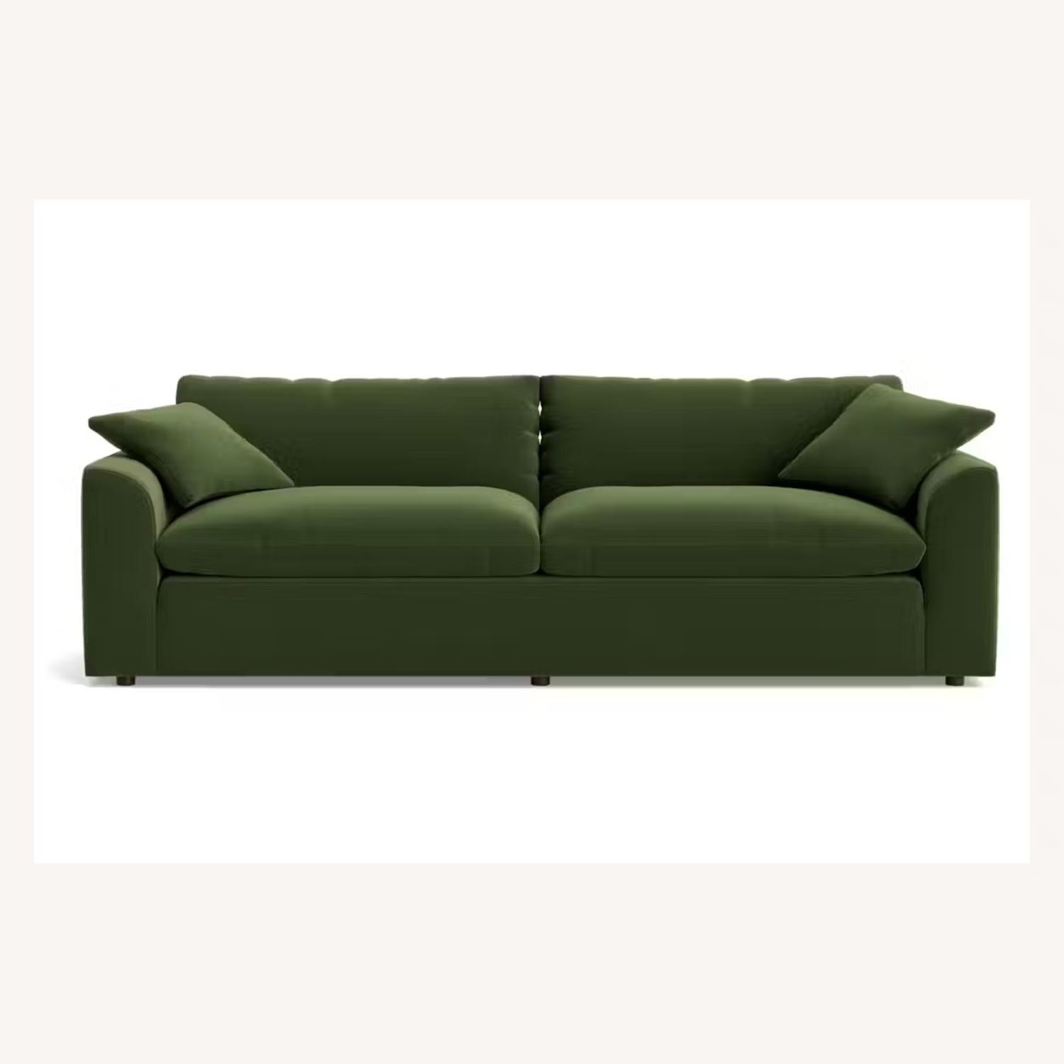 Joybird Bryant Sofa Green Velvet 3+ Seater Sofa - image-4