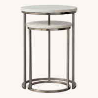 Restoration Hardware Serena Nesting Round Side Tables