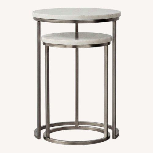 Used Restoration Hardware Serena Nesting Round Side Tables for sale on AptDeco