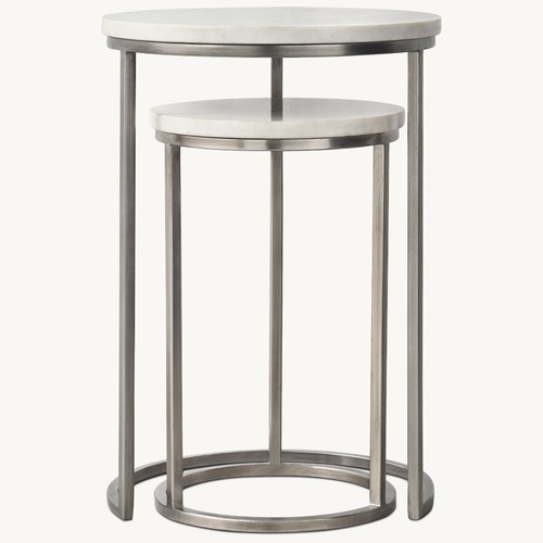 Used Restoration Hardware Serena Nesting Round Side Tables for sale on AptDeco