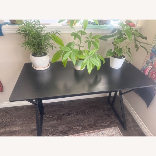 Used Vintage/Antique Black Wood Desk for sale on AptDeco