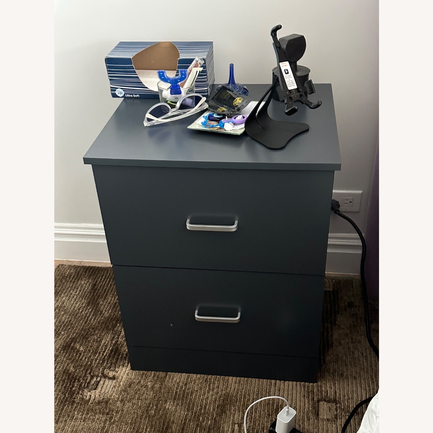 Dark Gray Nightstands - image-7