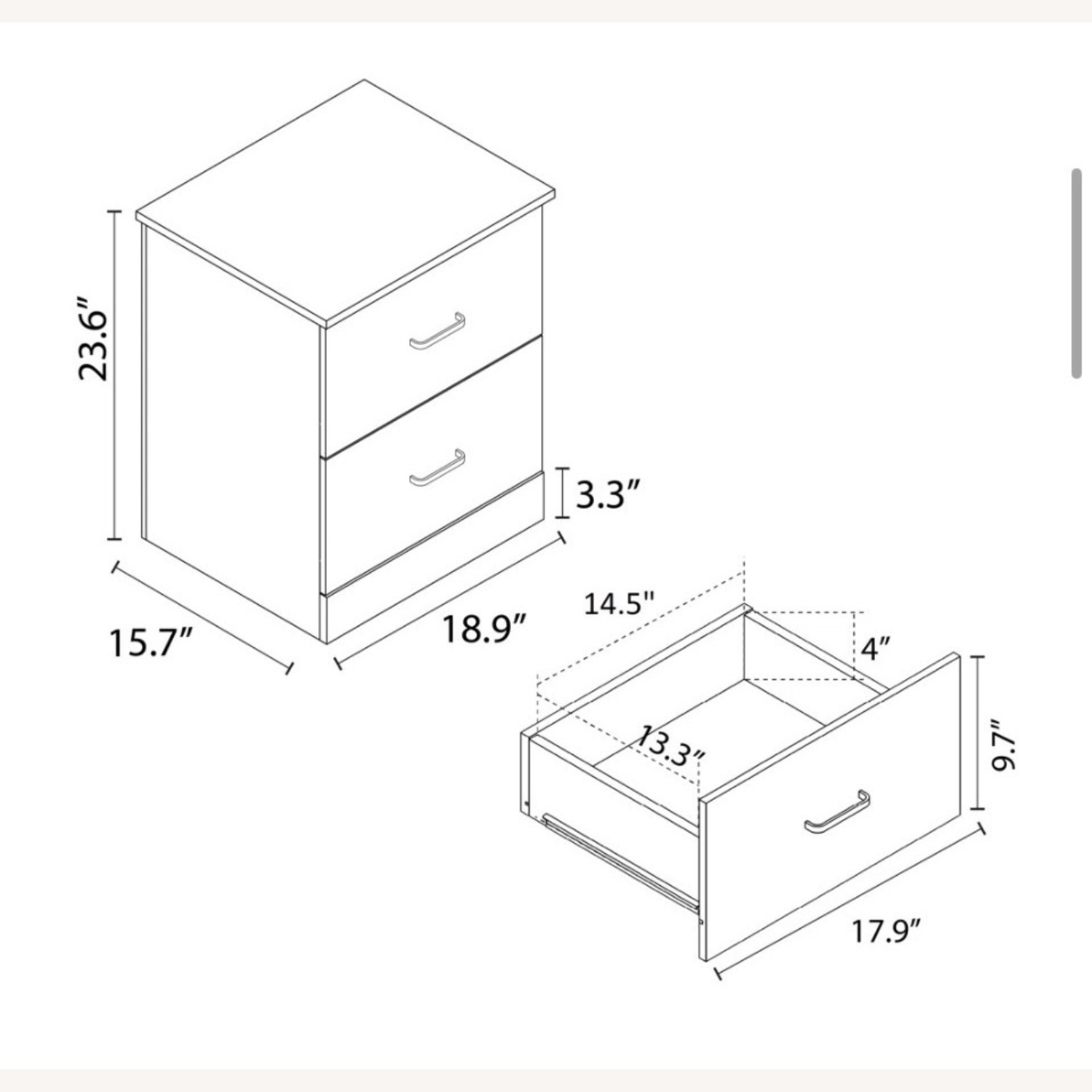 Dark Gray Nightstands - image-5