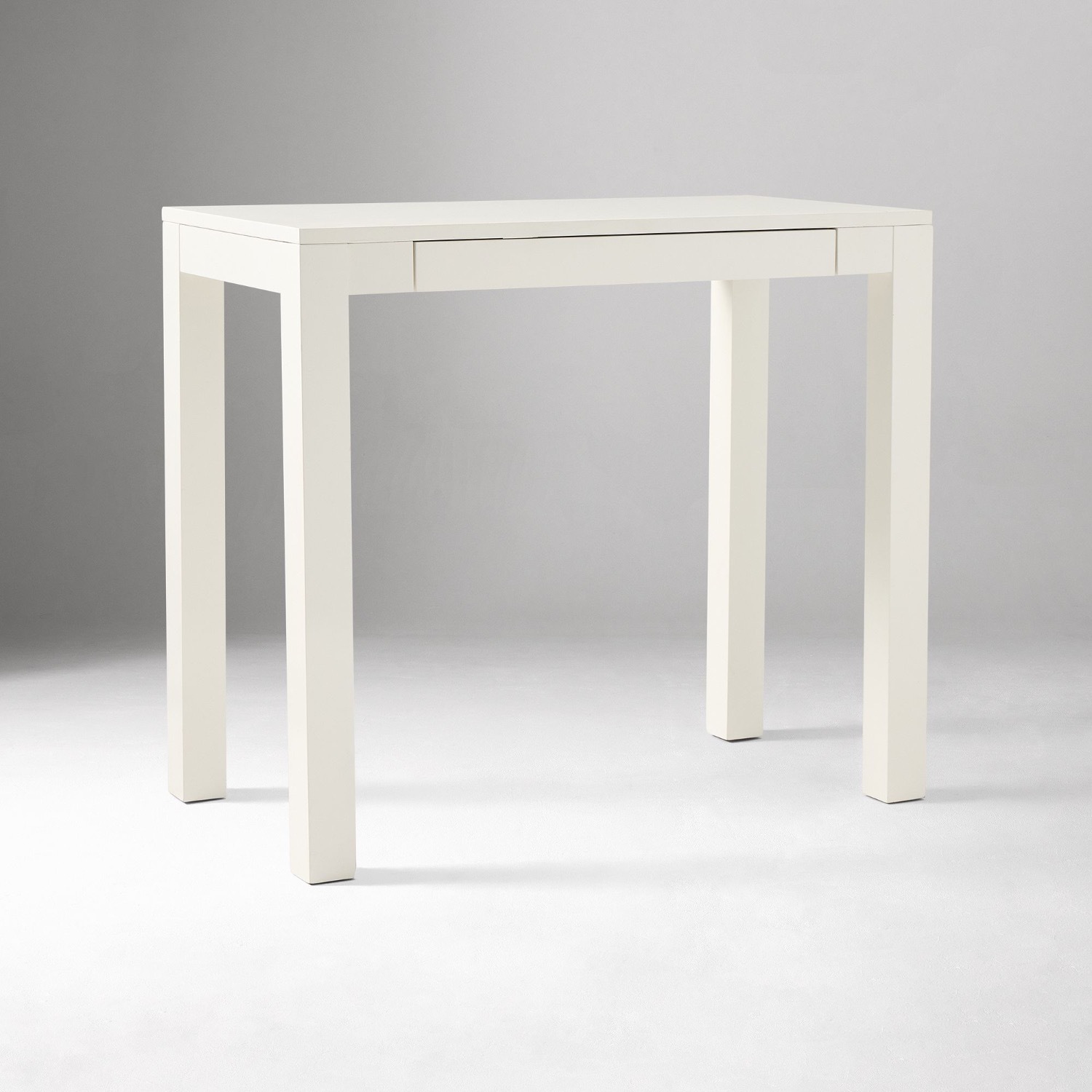 West Elm Parsons Mini Desk (34") White Desk - image-3