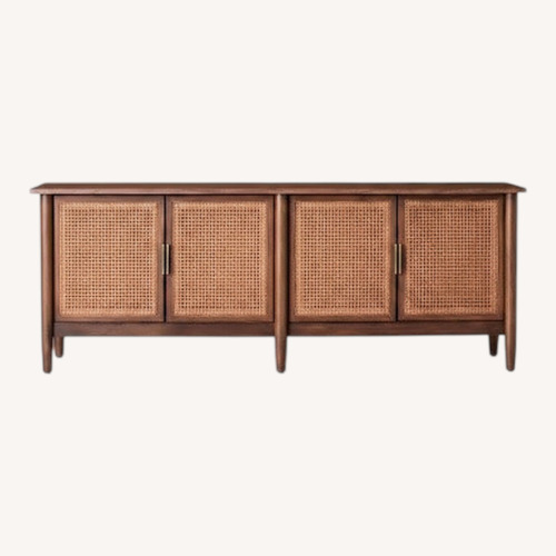 Used Target Hearth & Hand Natural Wood Media Storage for sale on AptDeco
